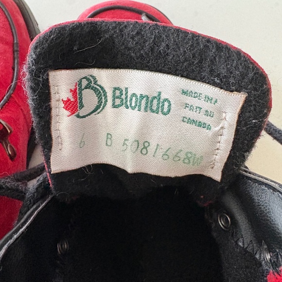 Blondo vintage red suede ankle boots 6 - Picture 4 of 4